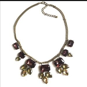 Boutique style statement bejeweled necklace - NEW